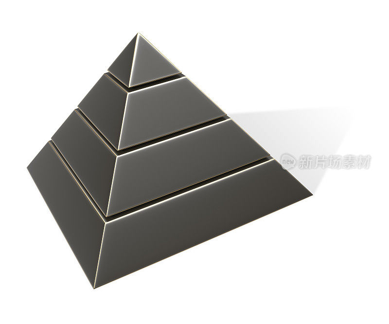 金字塔- 3 d